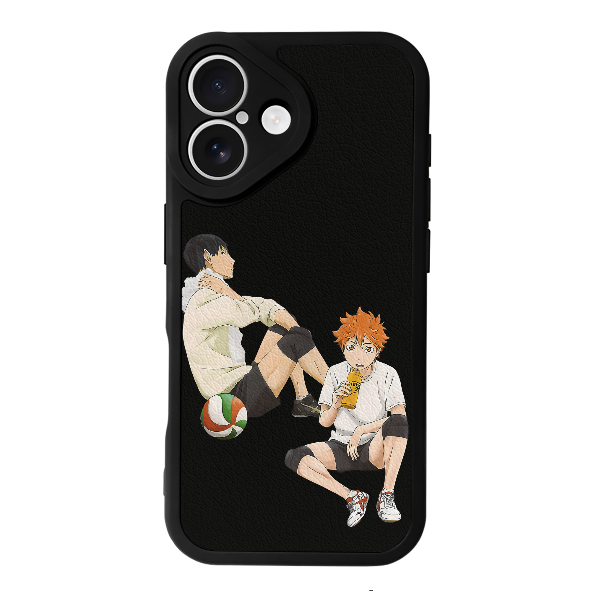 （画像用） ハイキュー!! Haikyu!! 【iPhone 16シリーズ対応】シリコンスマホケース（レザー調） 材質：シリコン